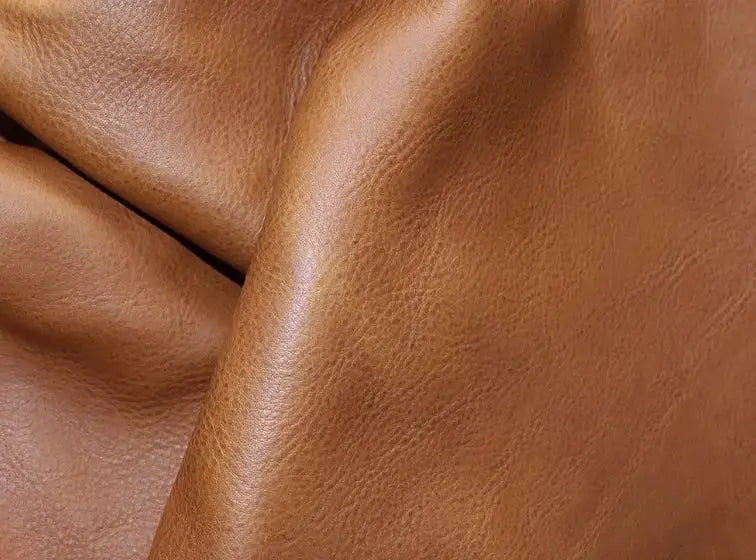 Cognac tan leather lining option for CARV bags