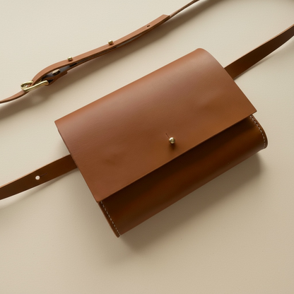 Sedna Tan Leather Bum Bag CARV