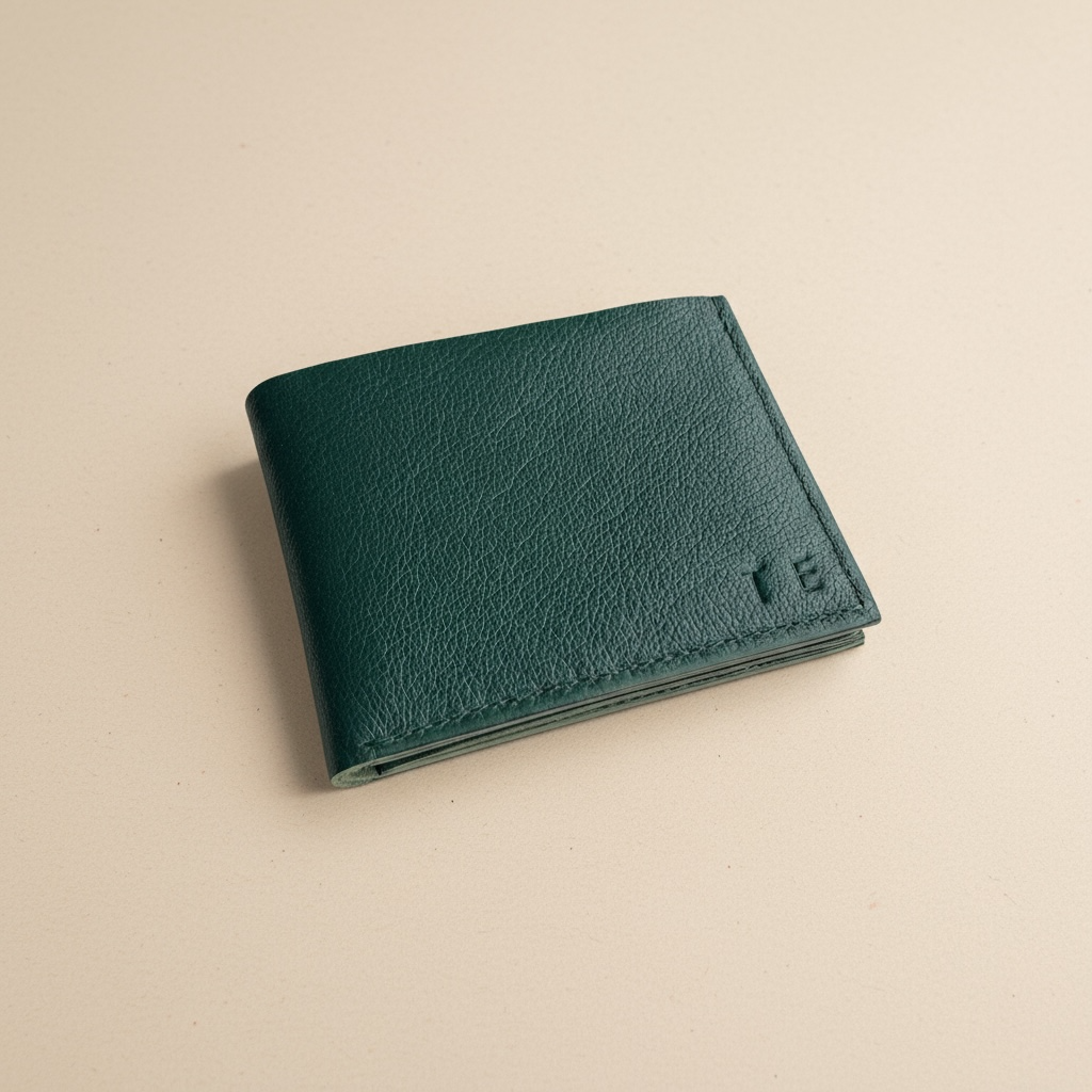 Forest Green Handmade Leather Wallet CARV