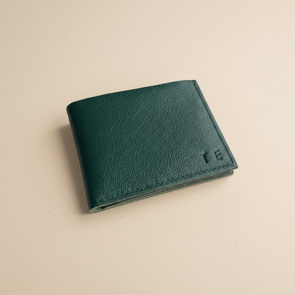 Forest Green Handmade Leather Wallet CARV