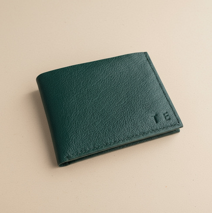 Forest Green Handmade Leather Wallet CARV