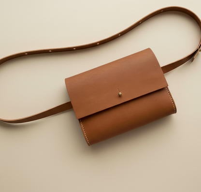 Sedna Tan Leather Bum Bag CARV