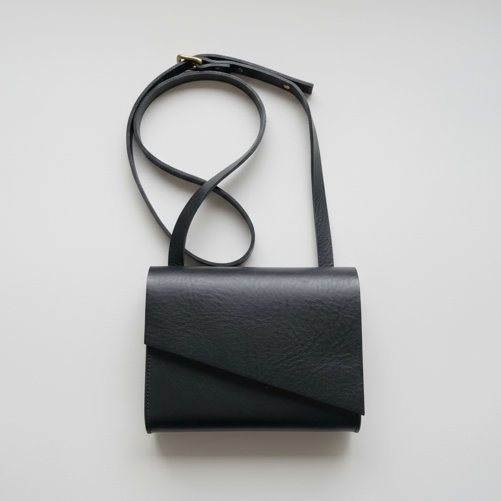 Pioneer Mini Black Leather Crossbody Bag CARV