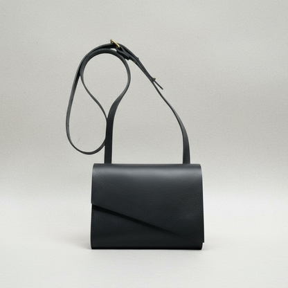 Pioneer Mini Black Leather Crossbody Bag CARV