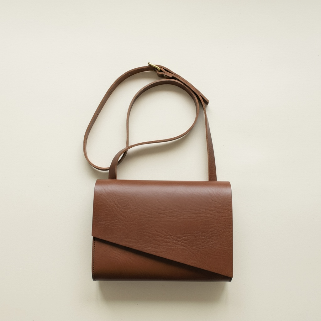 Pioneer Midi Chestnut Tan Leather Crossbody Bag CARV