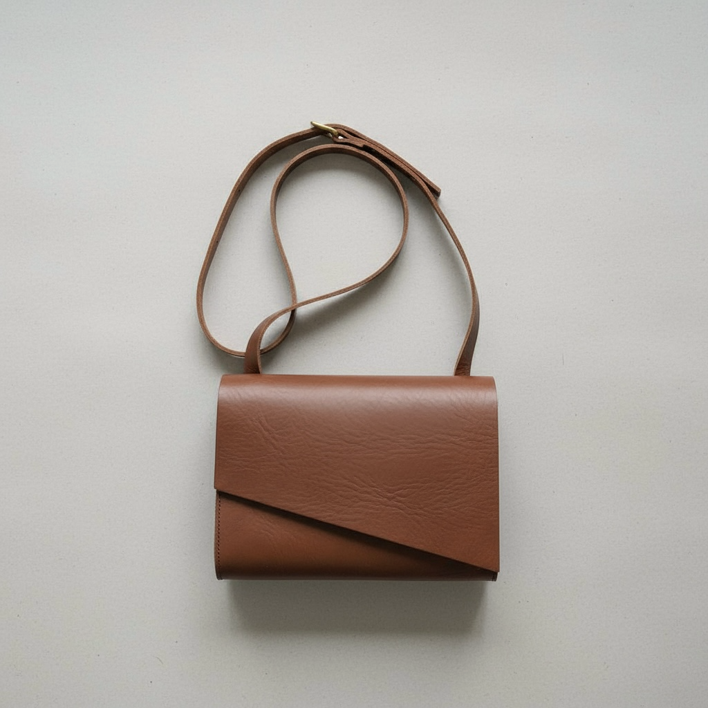 Pioneer Midi Chestnut Tan Leather Crossbody Bag CARV