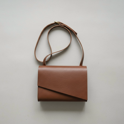 Pioneer Midi Chestnut Tan Leather Crossbody Bag CARV