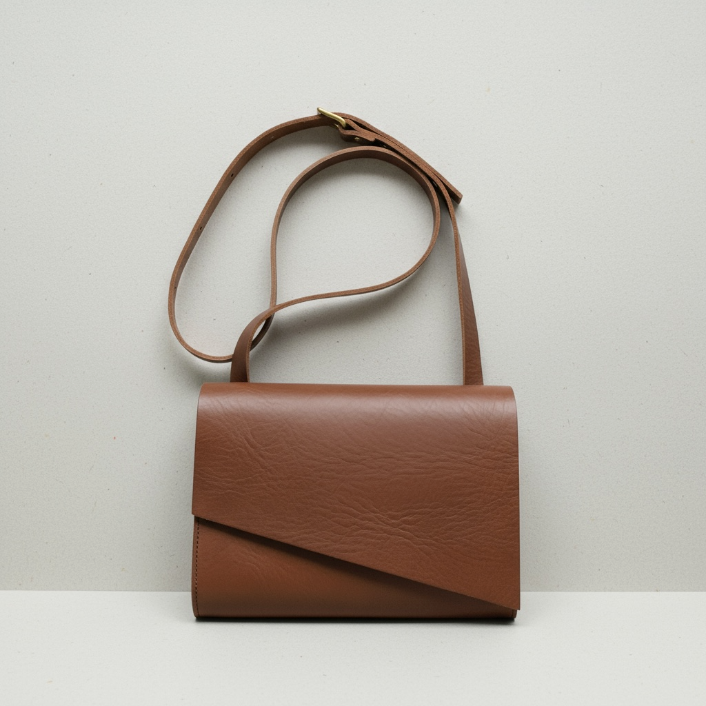 Pioneer Midi Chestnut Tan Leather Crossbody Bag CARV