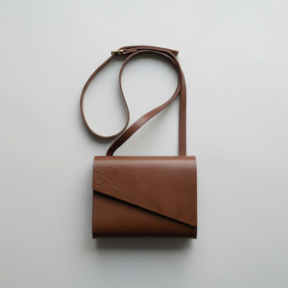 Pioneer Mini Chestnut Leather Crossbody Bag CARV