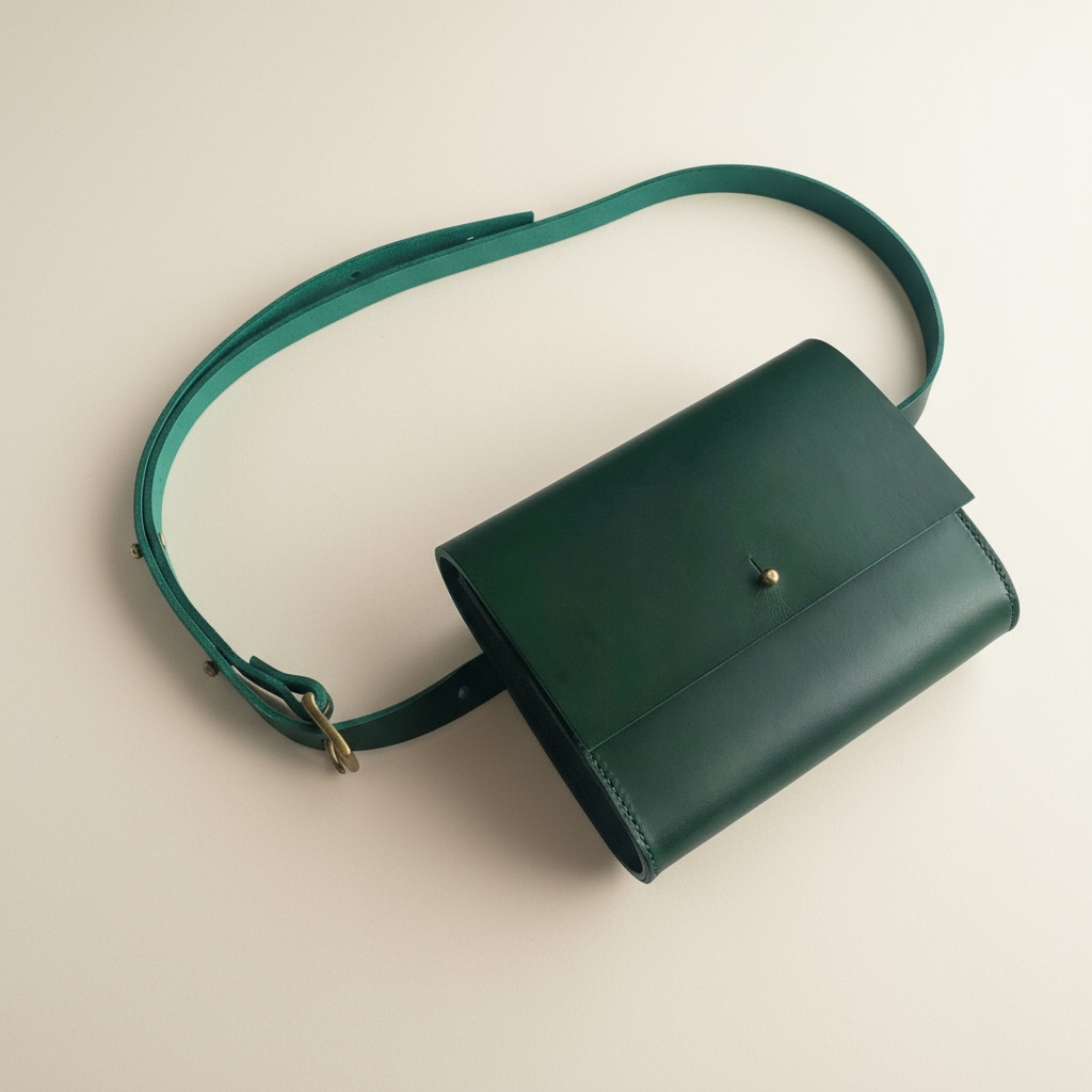 Sedna Green Leather Bum Bag CARV