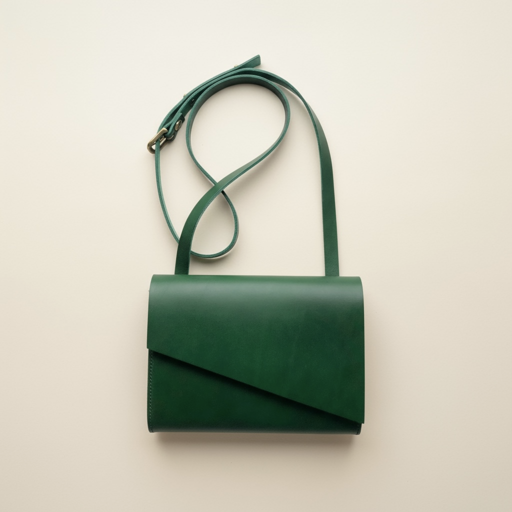 Pioneer Mini Green Leather Crossbody Bag
