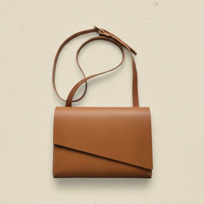 Pioneer Midi Tan Leather Crossbody Bag CARV
