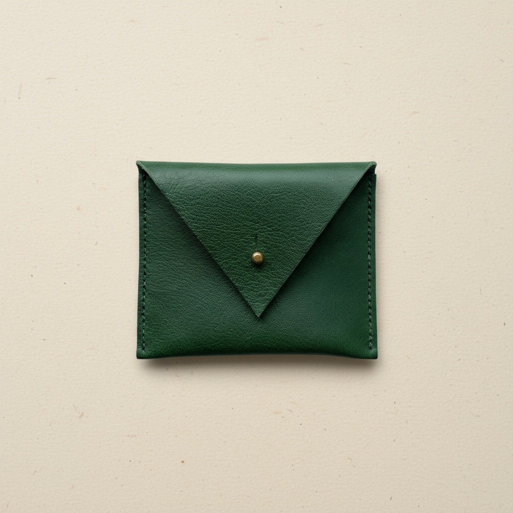 Drifter Mini Leather Coin Purse in Red or Green CARV