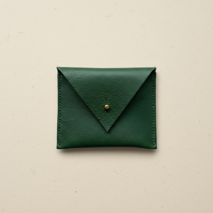 Drifter Mini Leather Coin Purse in Red or Green CARV