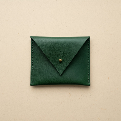 Drifter Mini Leather Coin Purse in Red or Green CARV