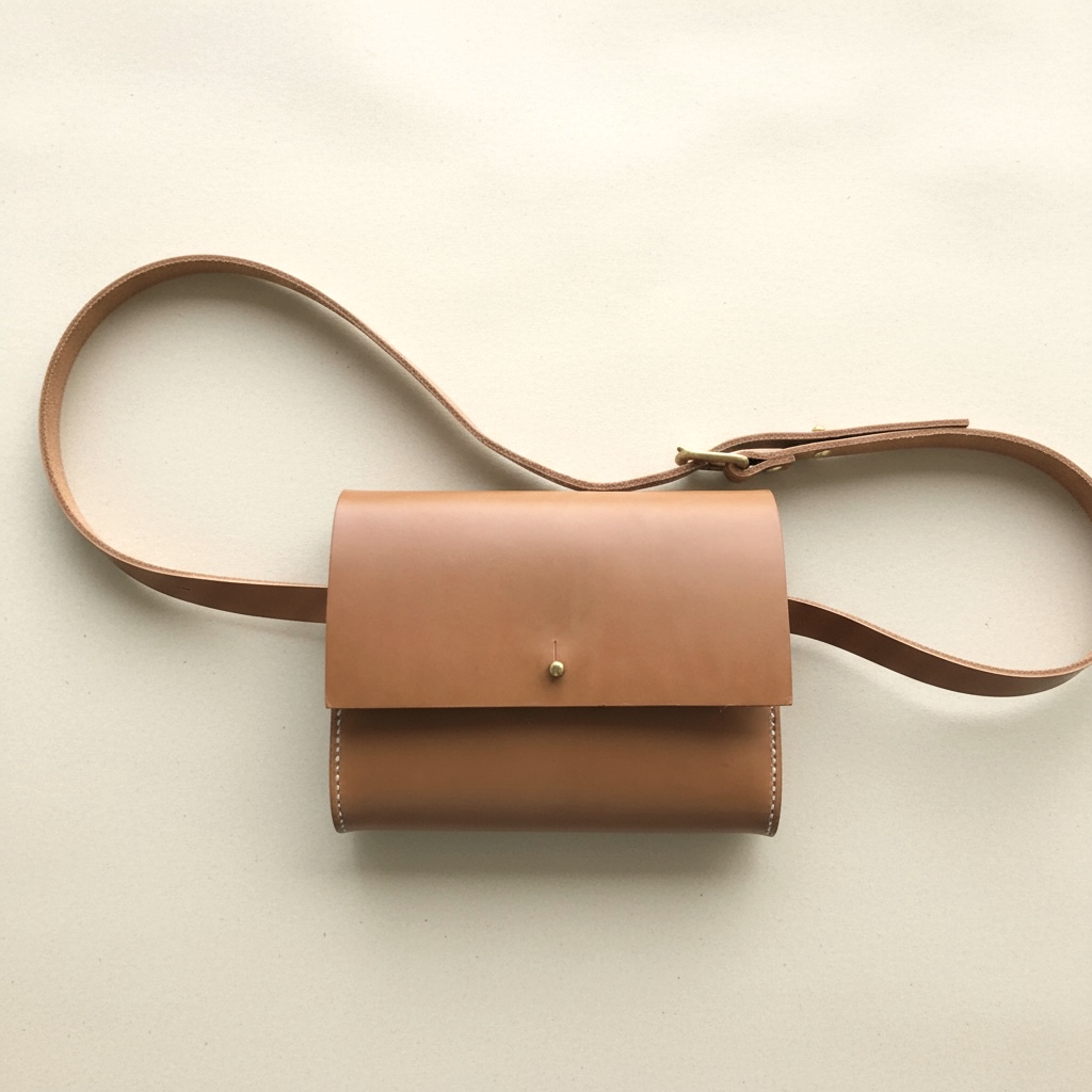 Sedna Leather Bum Bag in Sand CARV