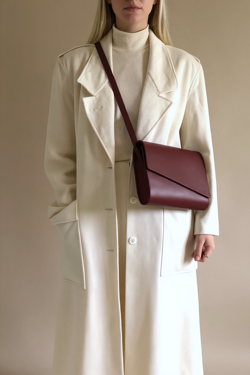 Pioneer Midi Red Leather Crossbody Bag CARV