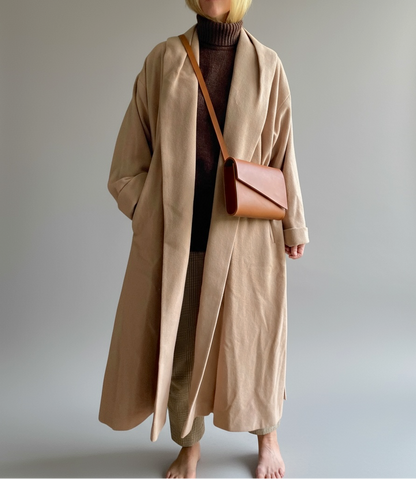 Pioneer Mini Leather Crossbody Bag in Sand CARV