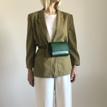 Sedna Green Leather Bum Bag CARV