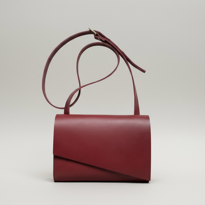 Pioneer Midi Red Leather Crossbody Bag CARV