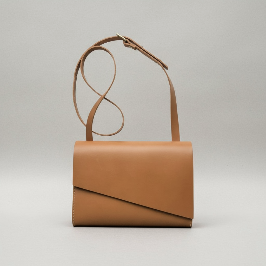Pioneer Midi Leather Crossbody Bag in Sand CARV