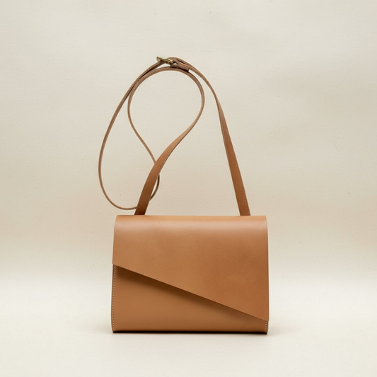 Pioneer Mini Leather Crossbody Bag in Sand CARV
