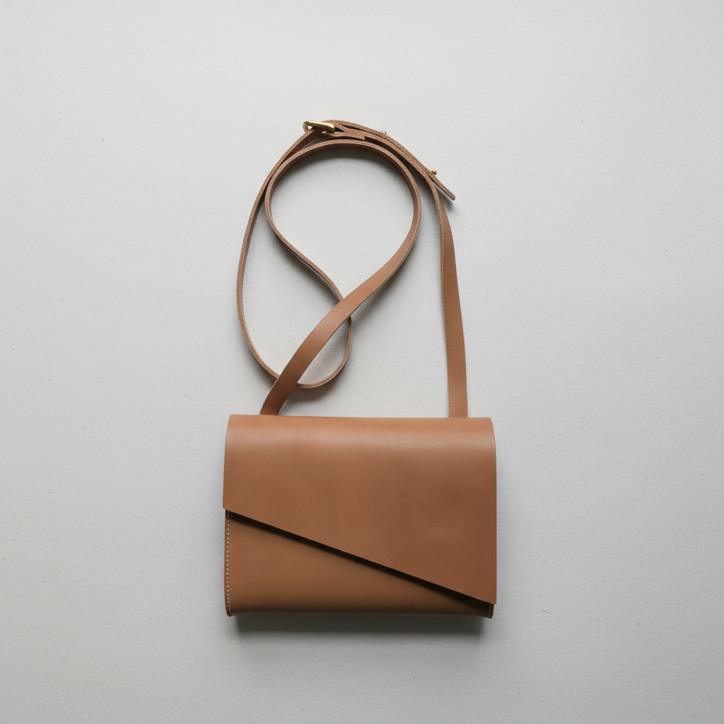 Pioneer Mini Leather Crossbody Bag in Sand CARV