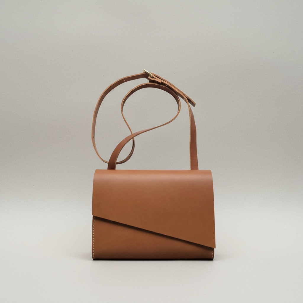 Pioneer Midi Tan Leather Crossbody Bag CARV