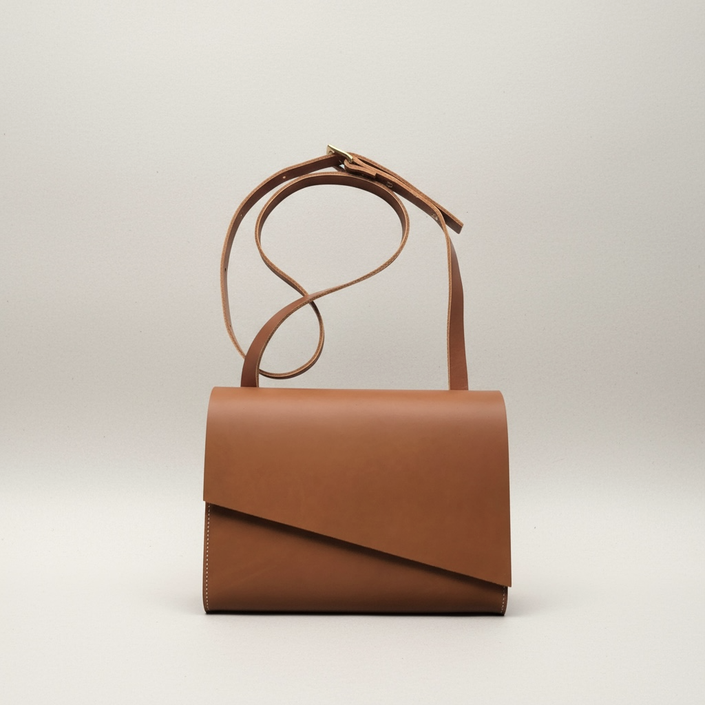 Pioneer Midi Tan Leather Crossbody Bag CARV