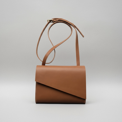 Pioneer Mini Tan Leather Crossbody Bag CARV